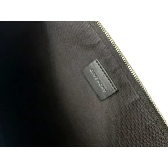 Givenchy Black Leather 'I Feel Love' Medium Clutch